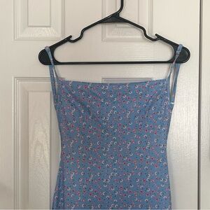 Floral Blue Dress